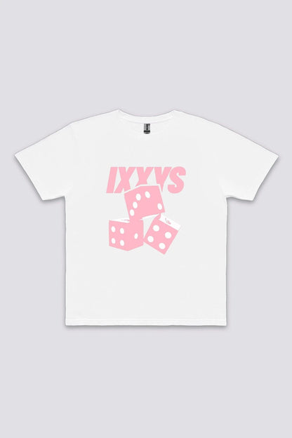 Printify T-Shirt RISING Blanc / S DICES RISING TEE IXXYS
