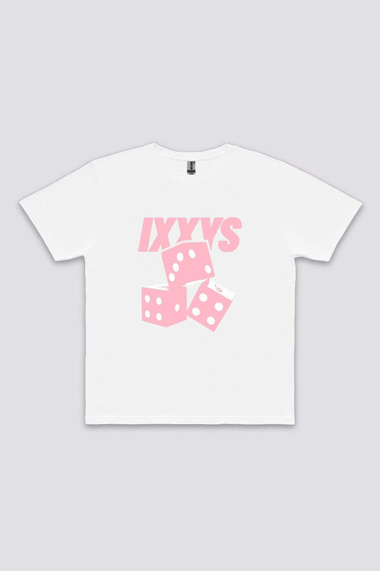 Printify T-Shirt RISING Blanc / S DICES RISING TEE IXXYS